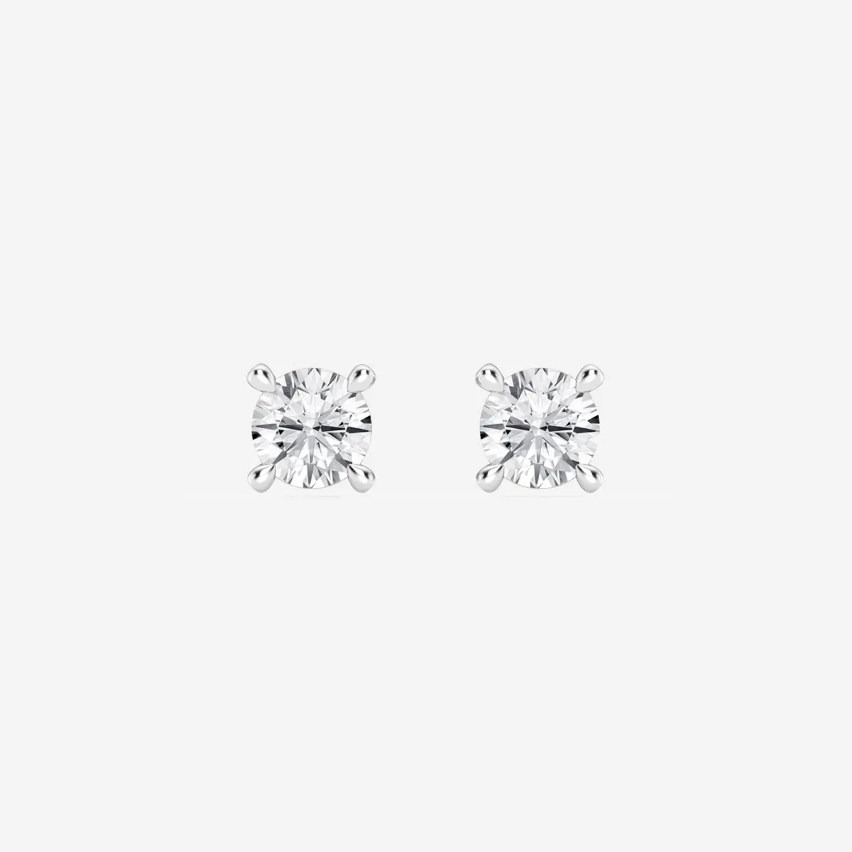 1/2ct tw LAB GROWN Diamond Earrings in 14kt White gold