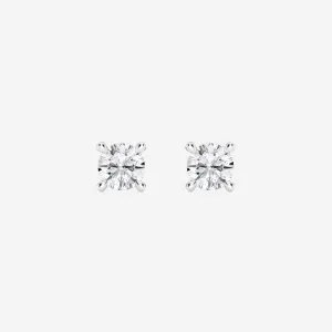 1/2ct tw LAB GROWN Diamond Earrings in 14kt White gold