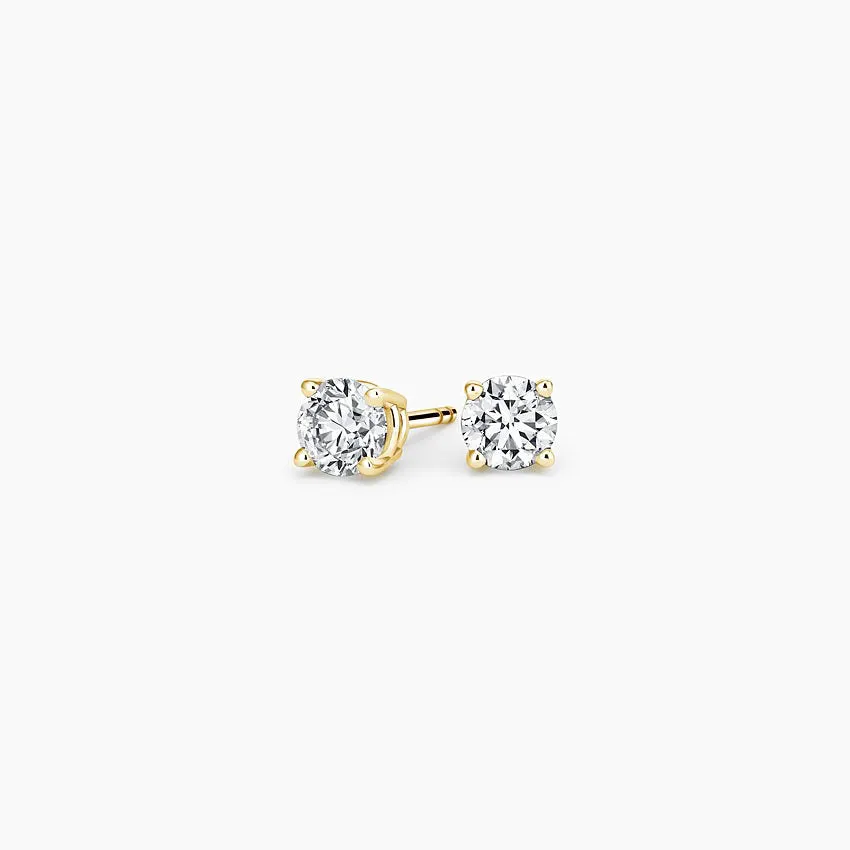 1/4ct tw LAB GROWN Diamond Earrings in 14kt Yellow gold