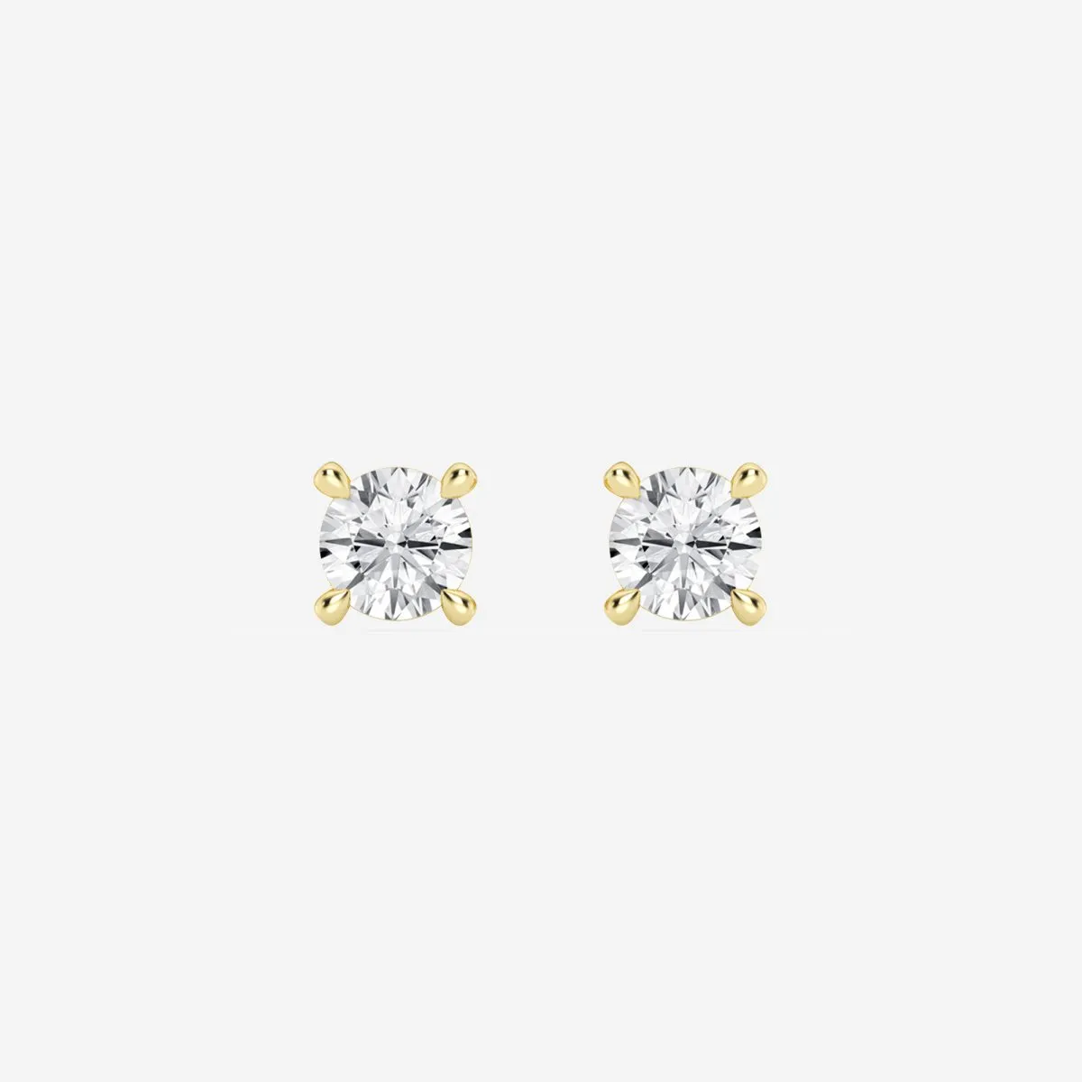 1/4ct tw LAB GROWN Diamond Earrings in 14kt Yellow gold