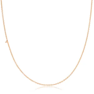 14K GOLD ASYMMETRICAL NUMBER NECKLACE - 1