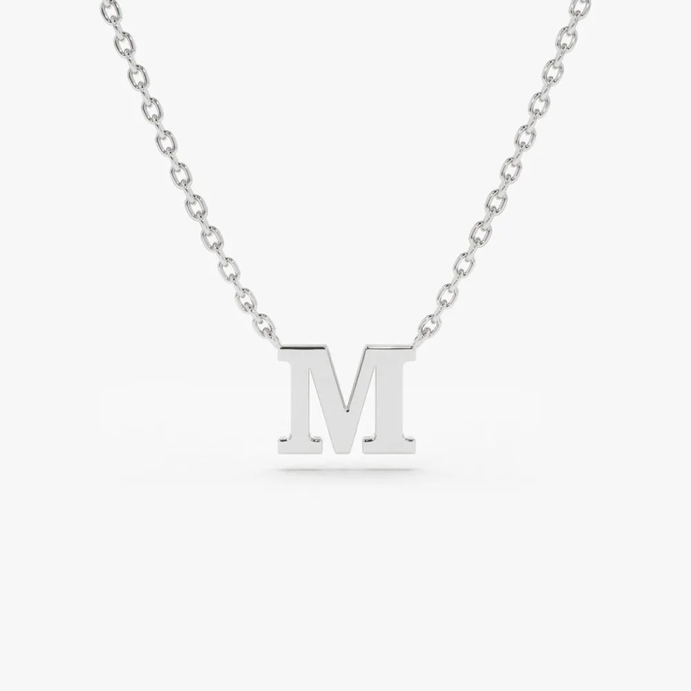 14K Gold Initial Necklace