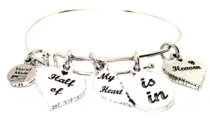 5 Charm Half Of My Heart Is In Heaven Bangle