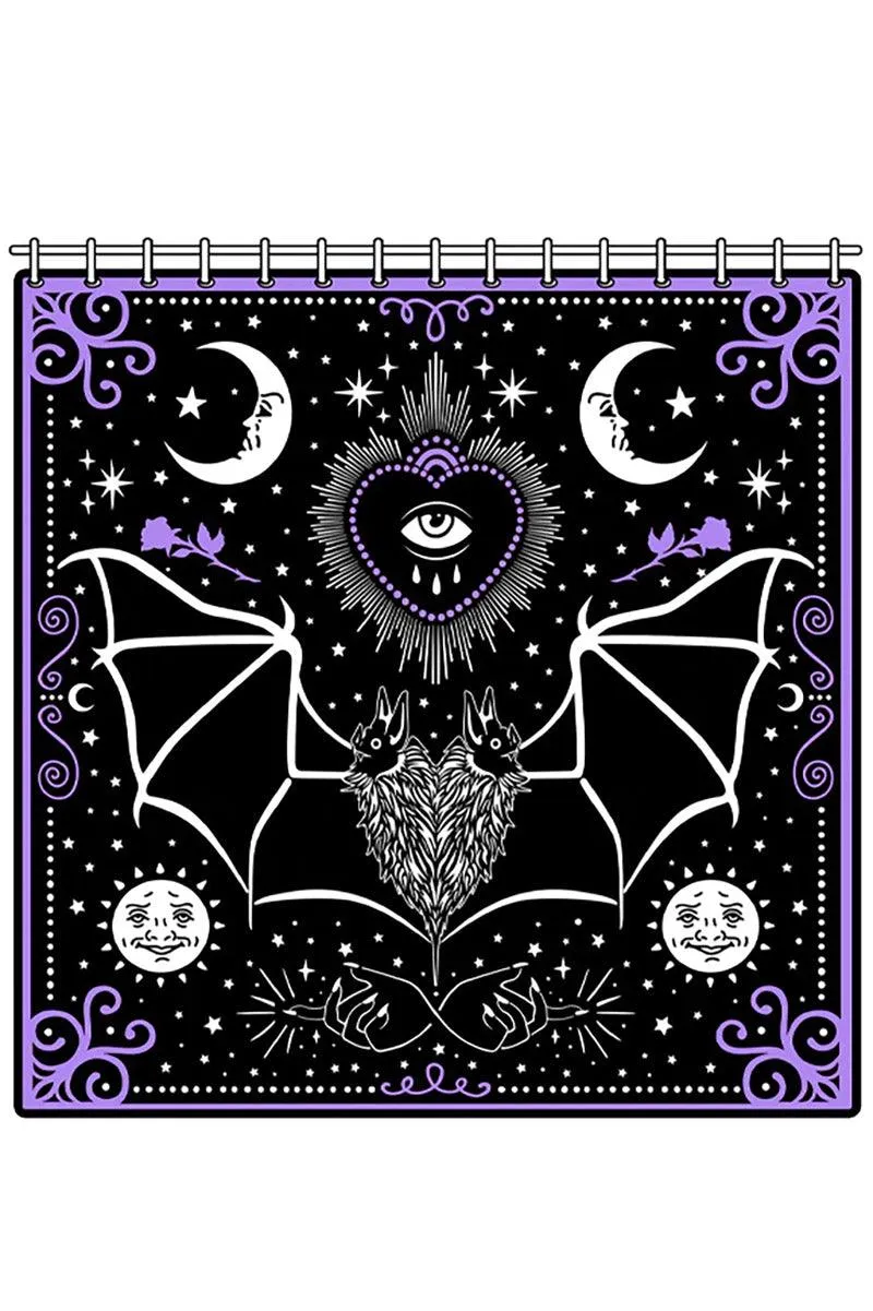 All Seeing Eye Bat Mystical Magic Shower Curtain