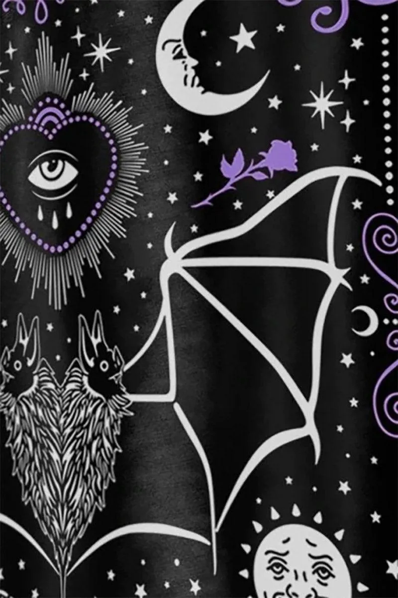 All Seeing Eye Bat Mystical Magic Shower Curtain