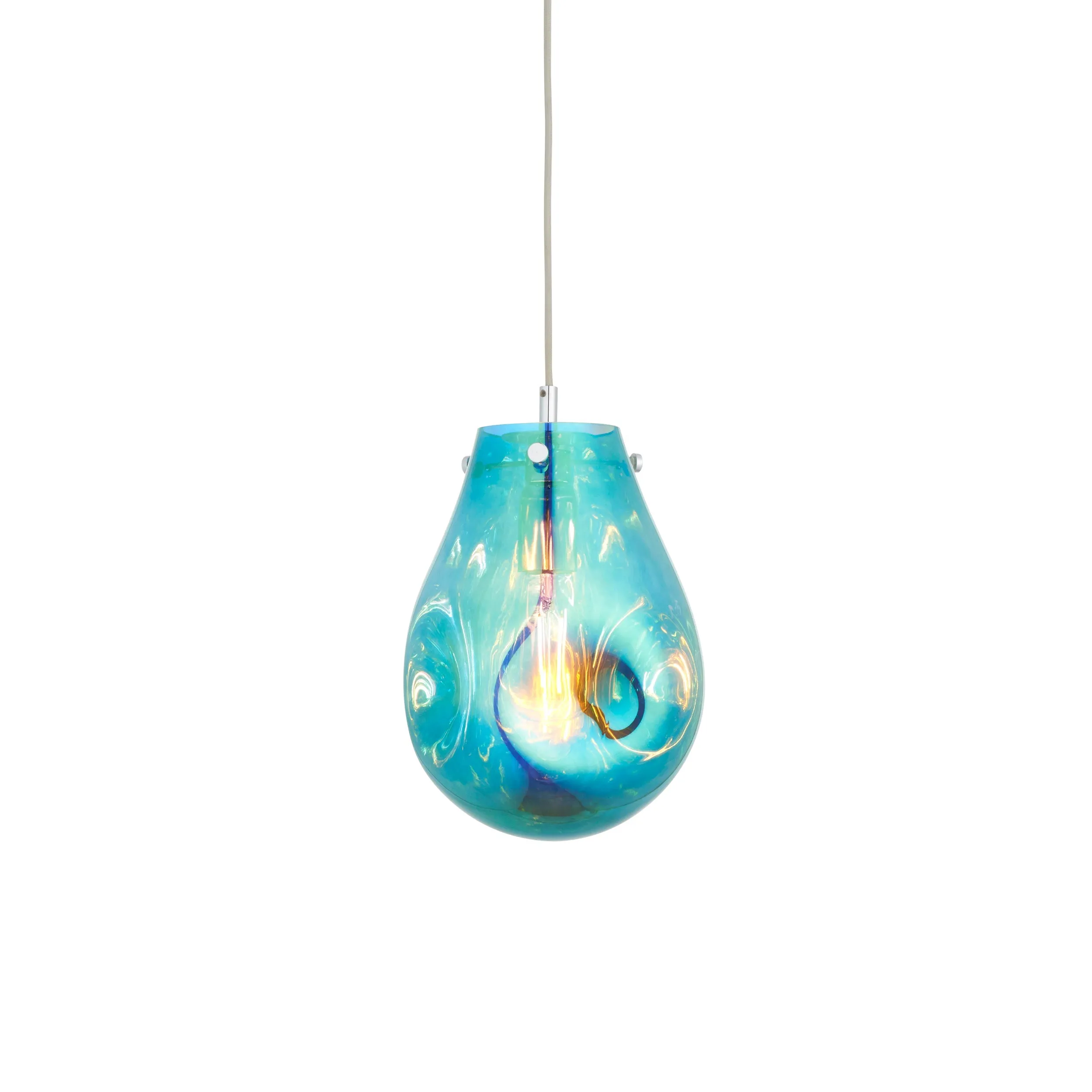 Amos Iris Pendant Petrol Small