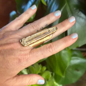 Angel Aura Lemurian Quartz Ring #2