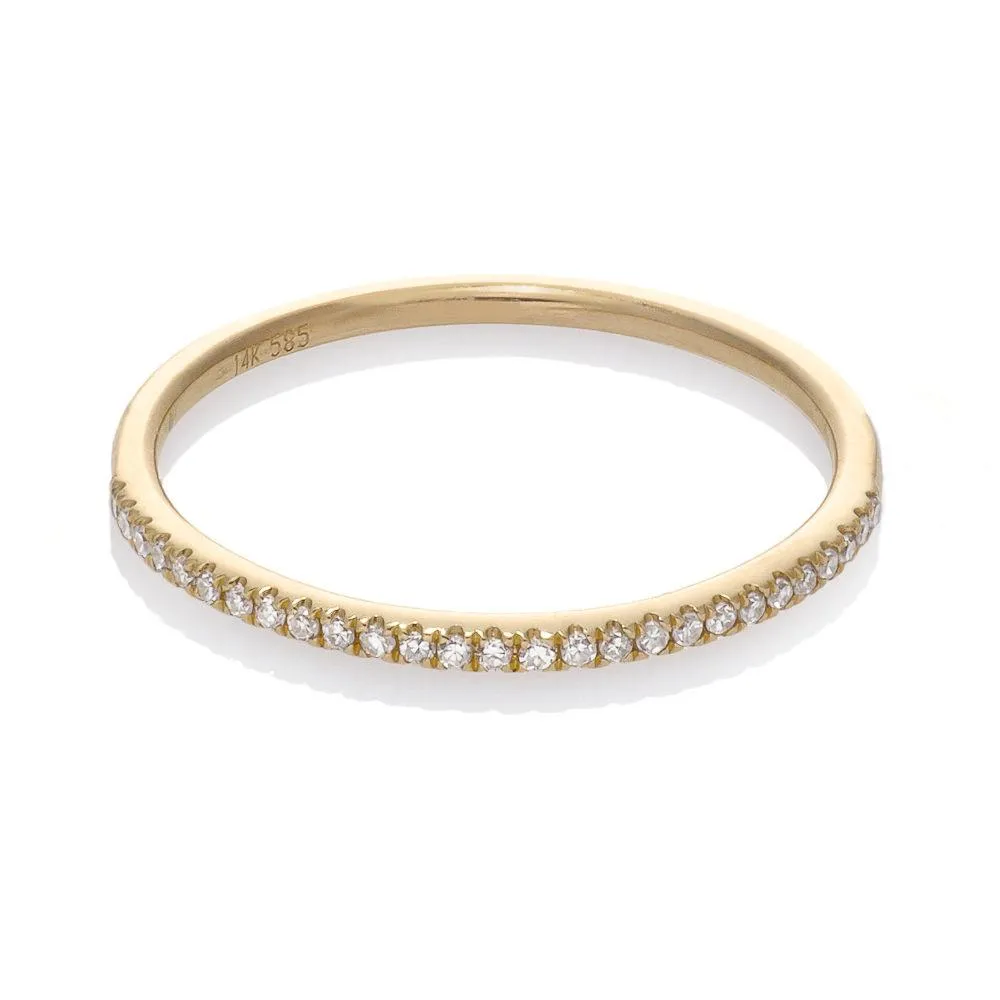 ARC DIAMOND RING, GOLD