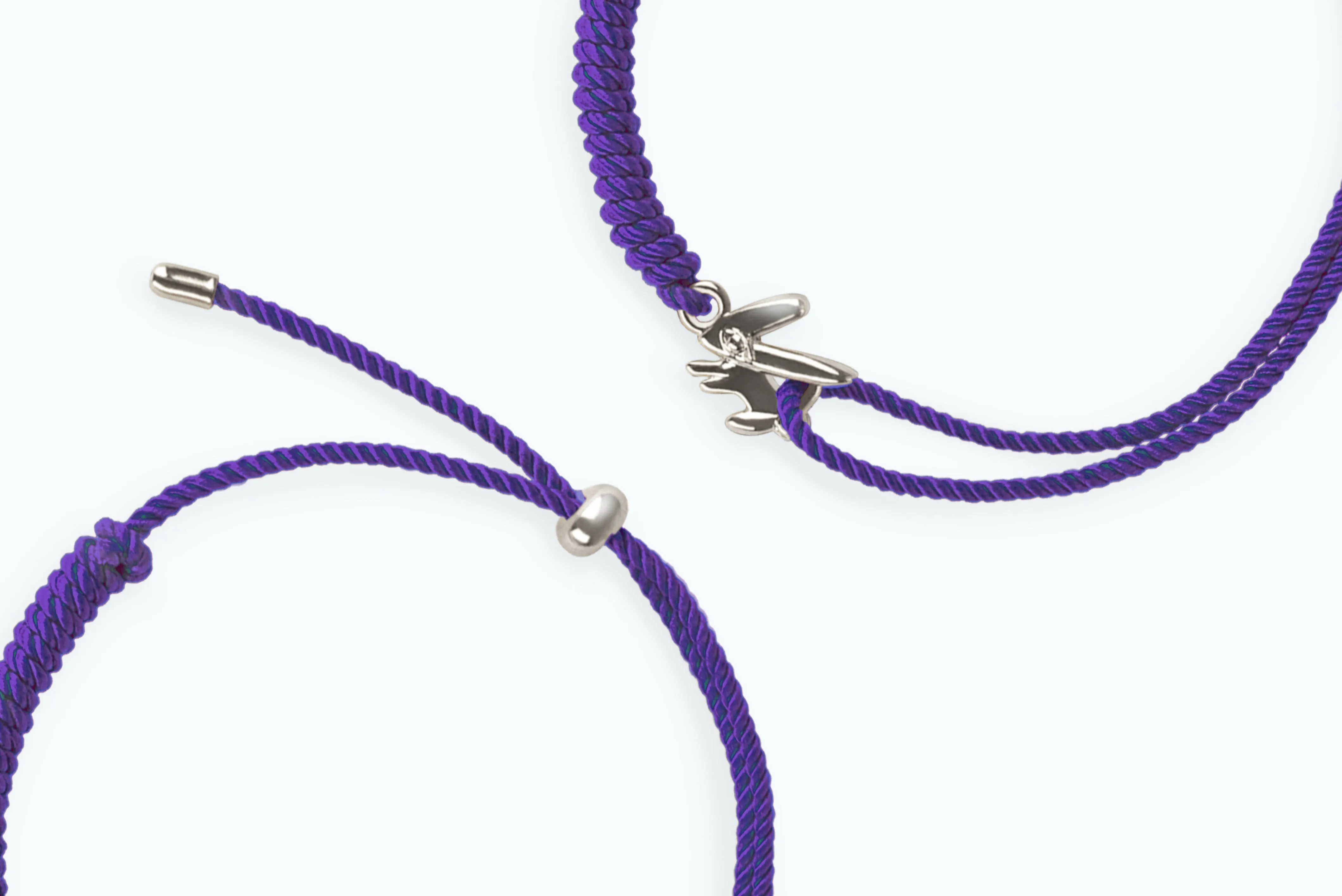 Bunny Vitamin Anklets Silver Lavender