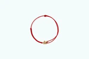 Bunny Vivid Vitamin Cord Anklet Gold Red