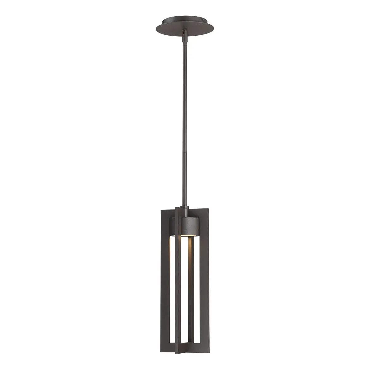 Chamber 16 in. LED Pendant Light Bronze Finish