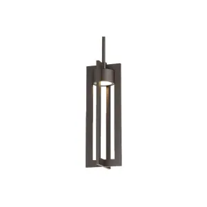 Chamber 16 in. LED Pendant Light Bronze Finish