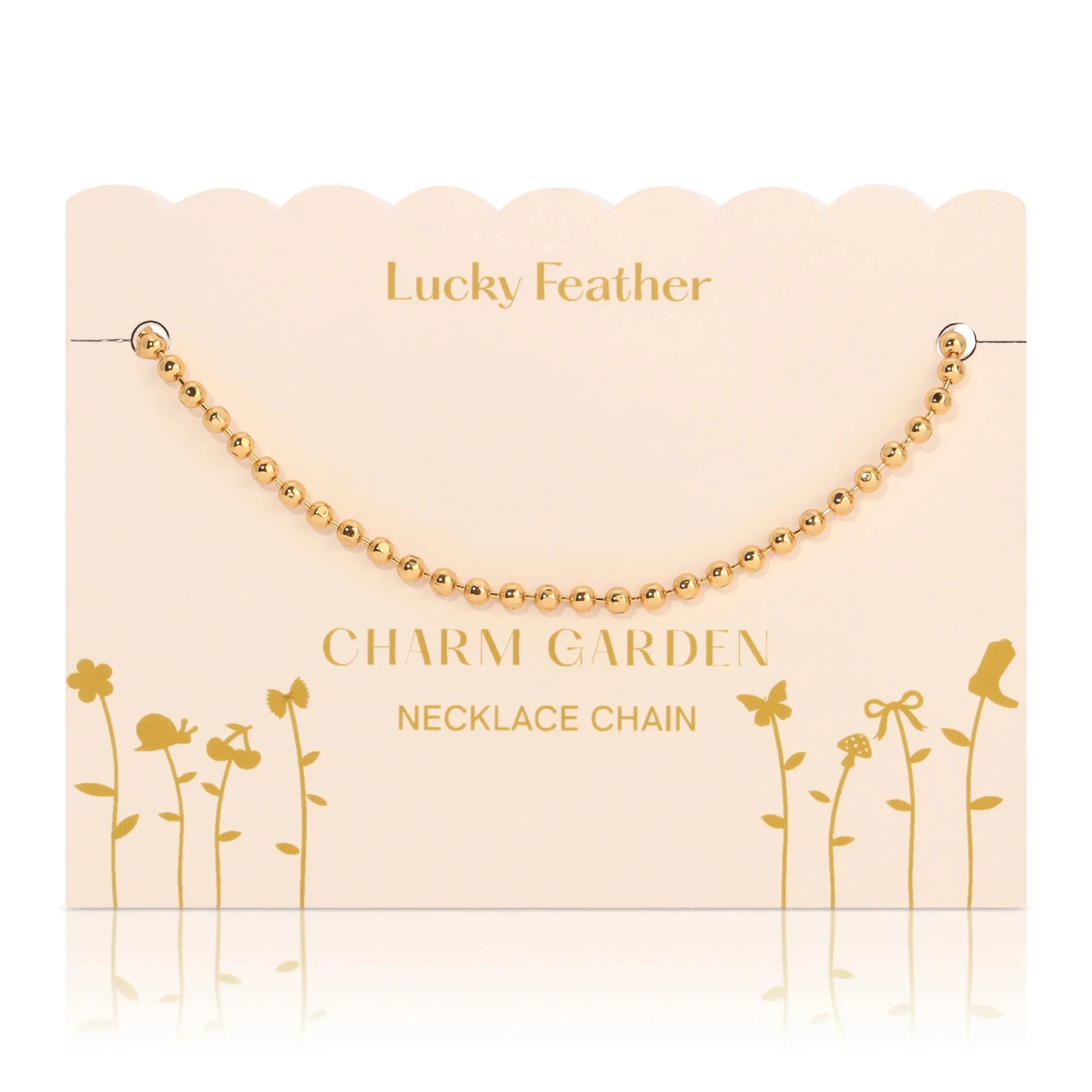 Charm Garden Necklace Chain - Gold