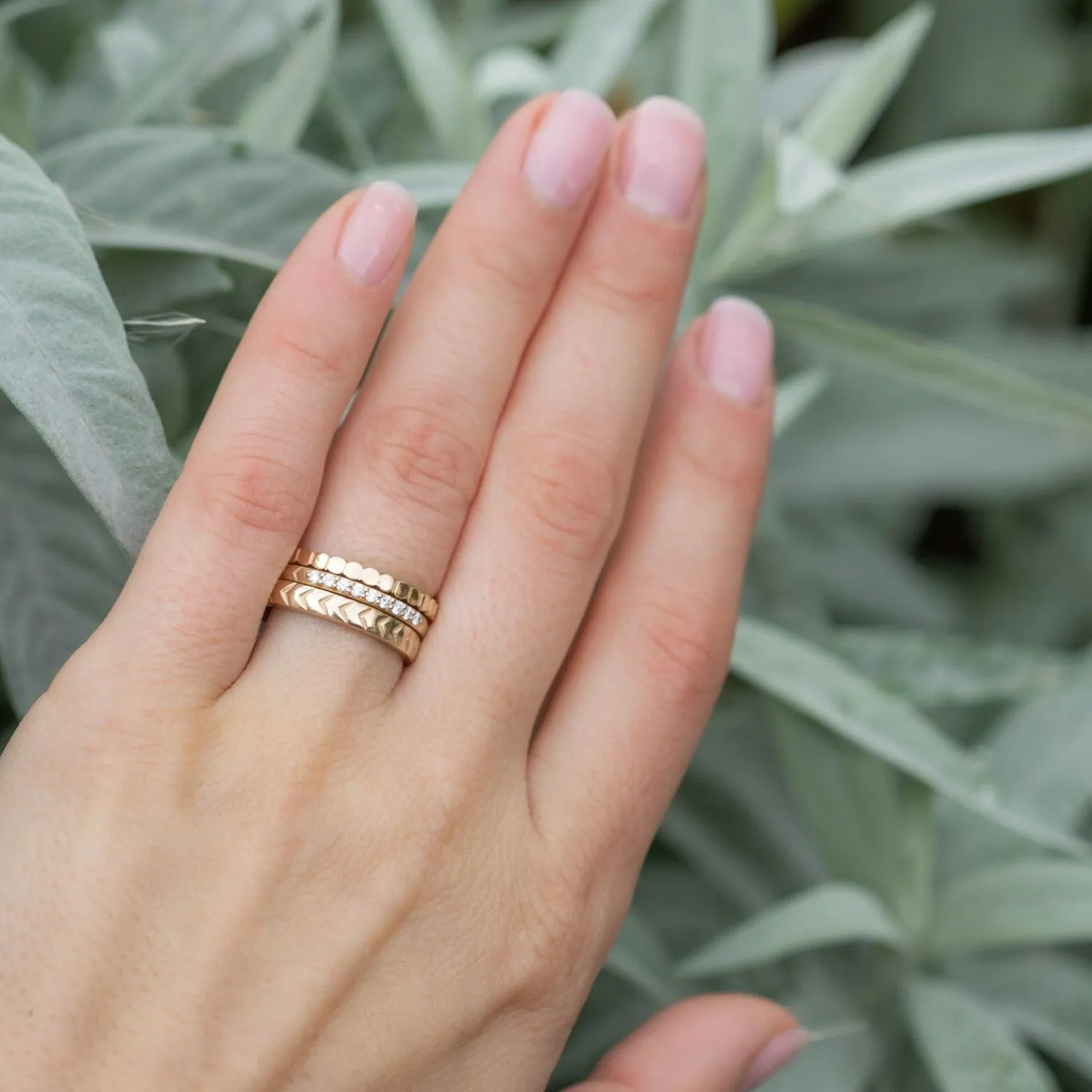 Chevron Wedding Band