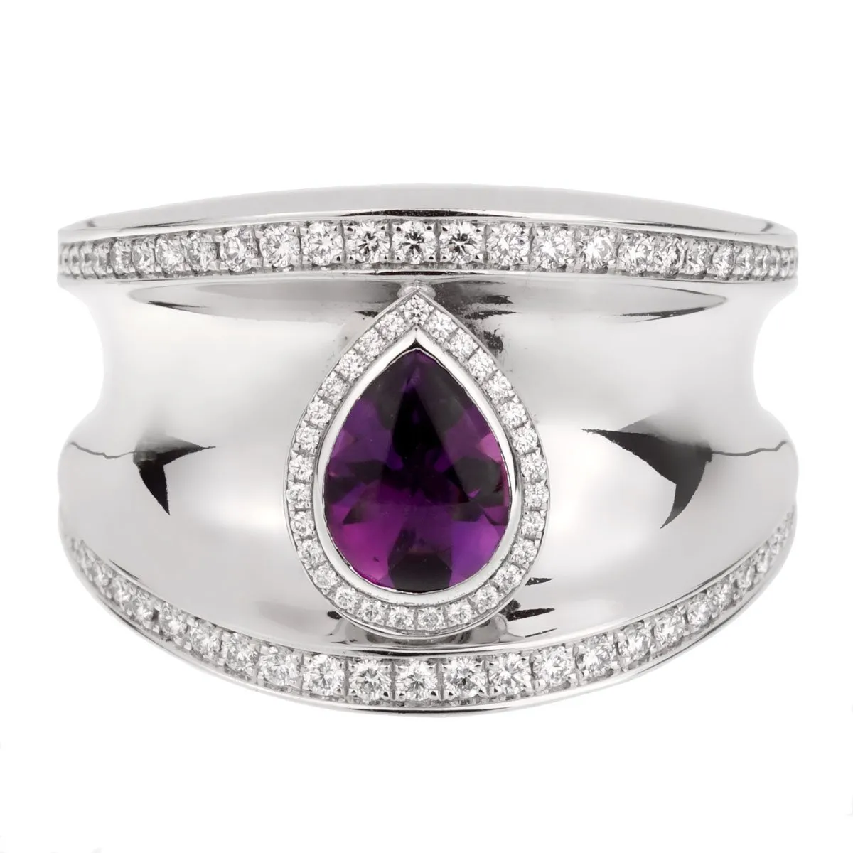 Chopard Imperiale Amethyst Diamond White Gold Ring