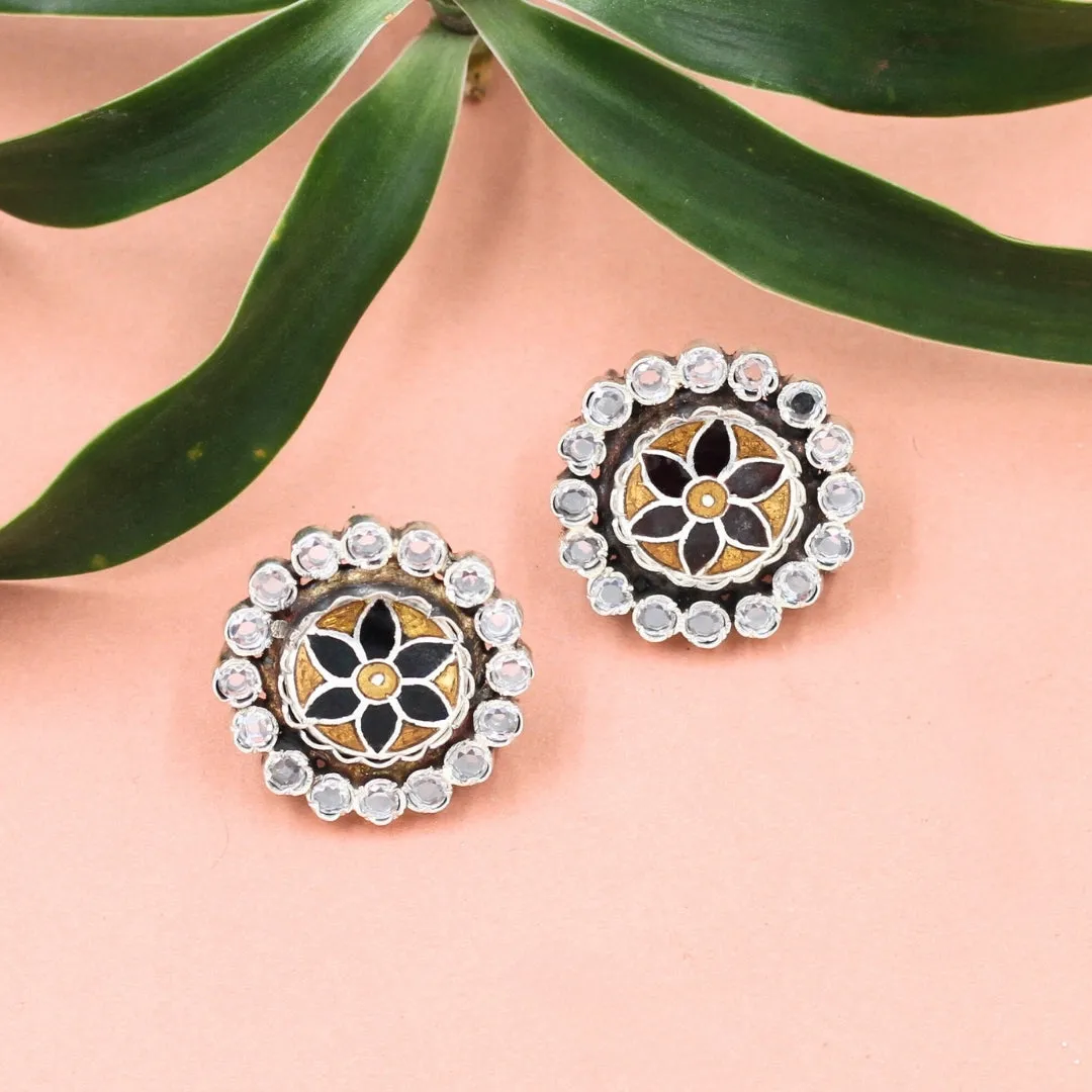 Classic Charm: Heritage-Inspired Silver Earrings by Sangeeta Boochra