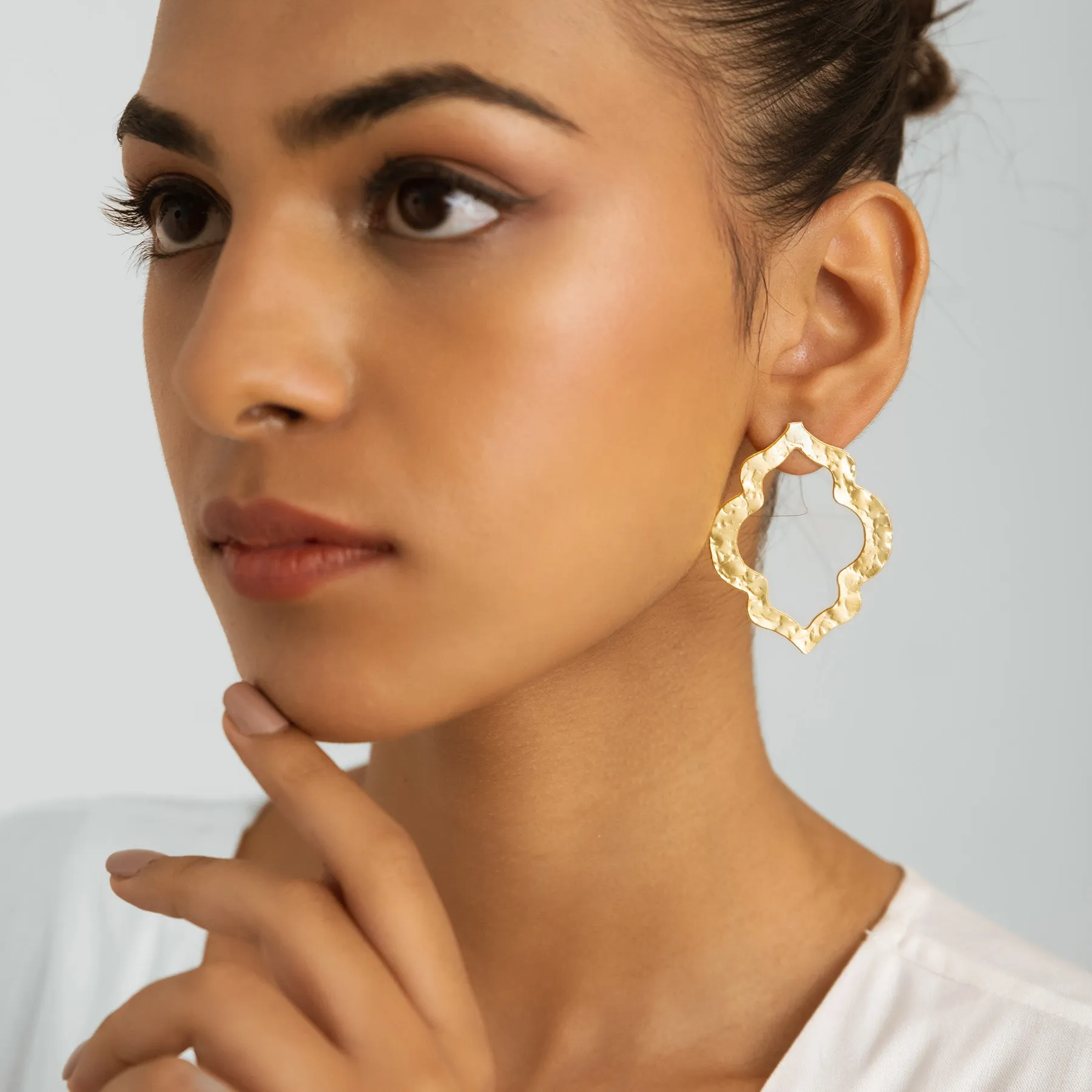 Contemporary Earrings - Gold