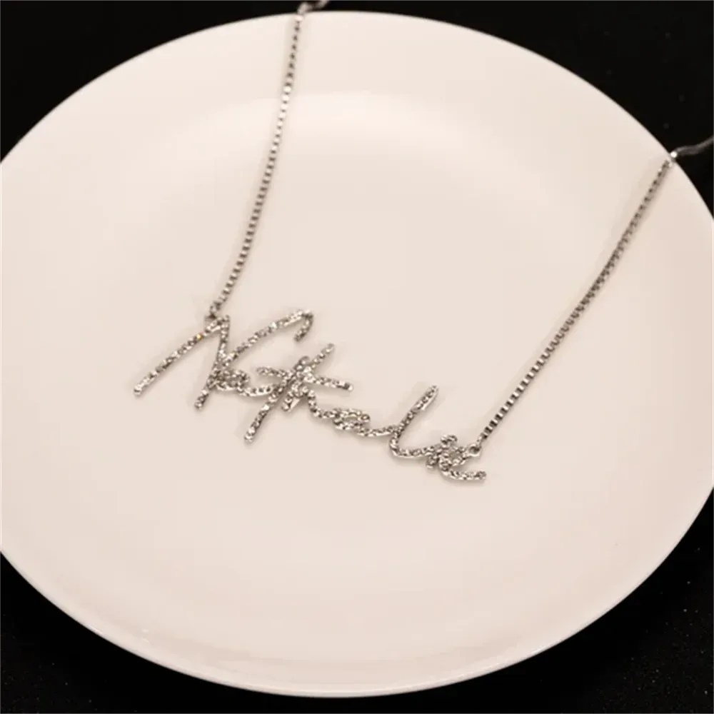 custom diamond name necklace personalized necklace