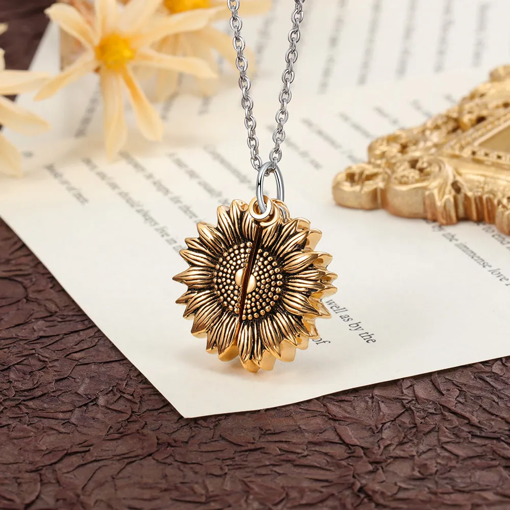 Custom Sunflower Necklace