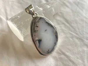 Dendritic Agate Brea Pendant - Freeform