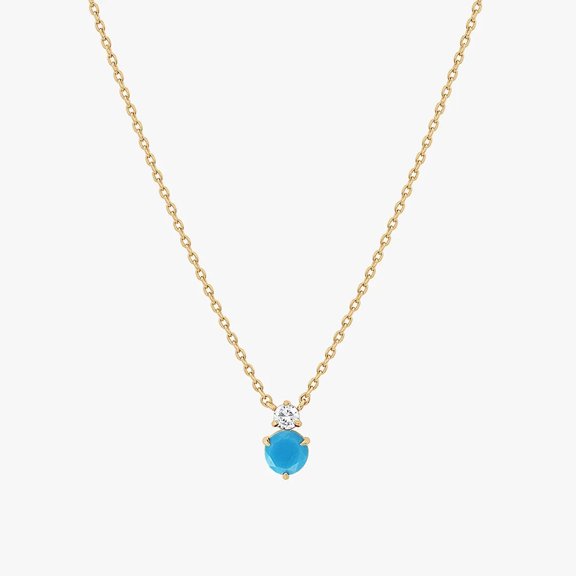 Deux Birthstone Necklace