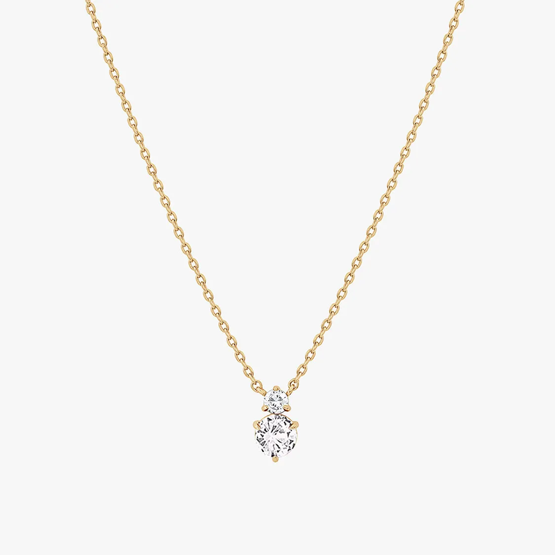 Deux Birthstone Necklace