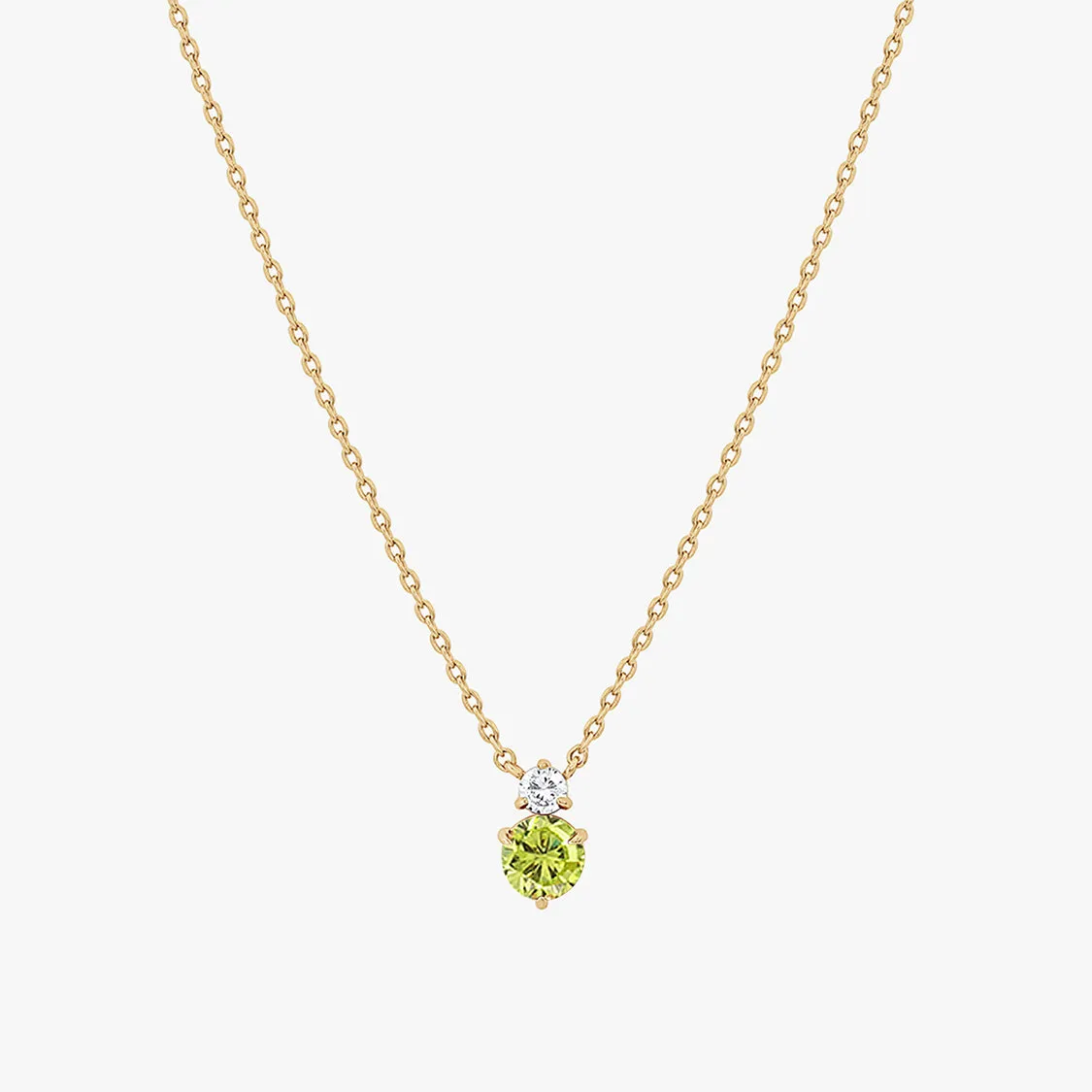 Deux Birthstone Necklace