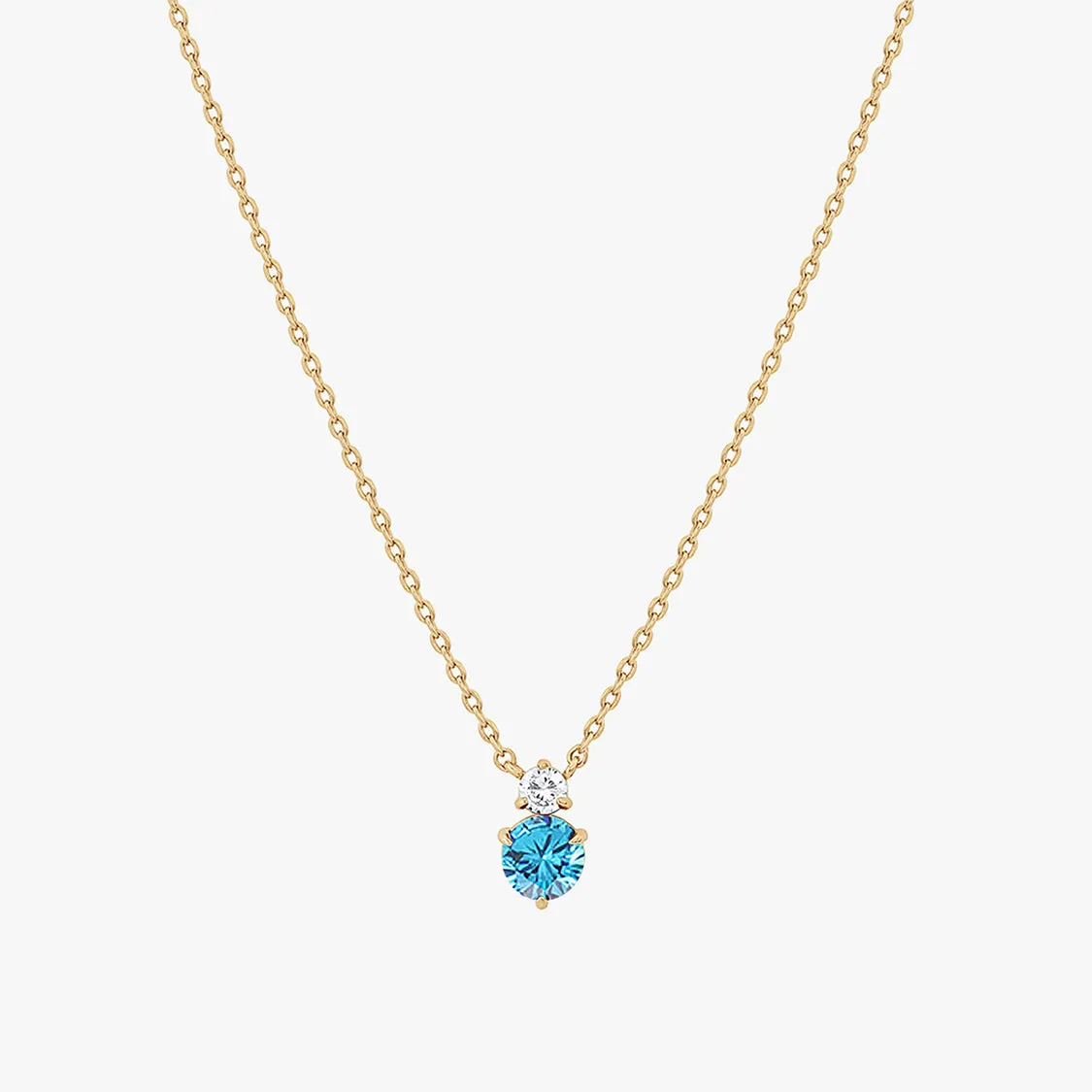 Deux Birthstone Necklace