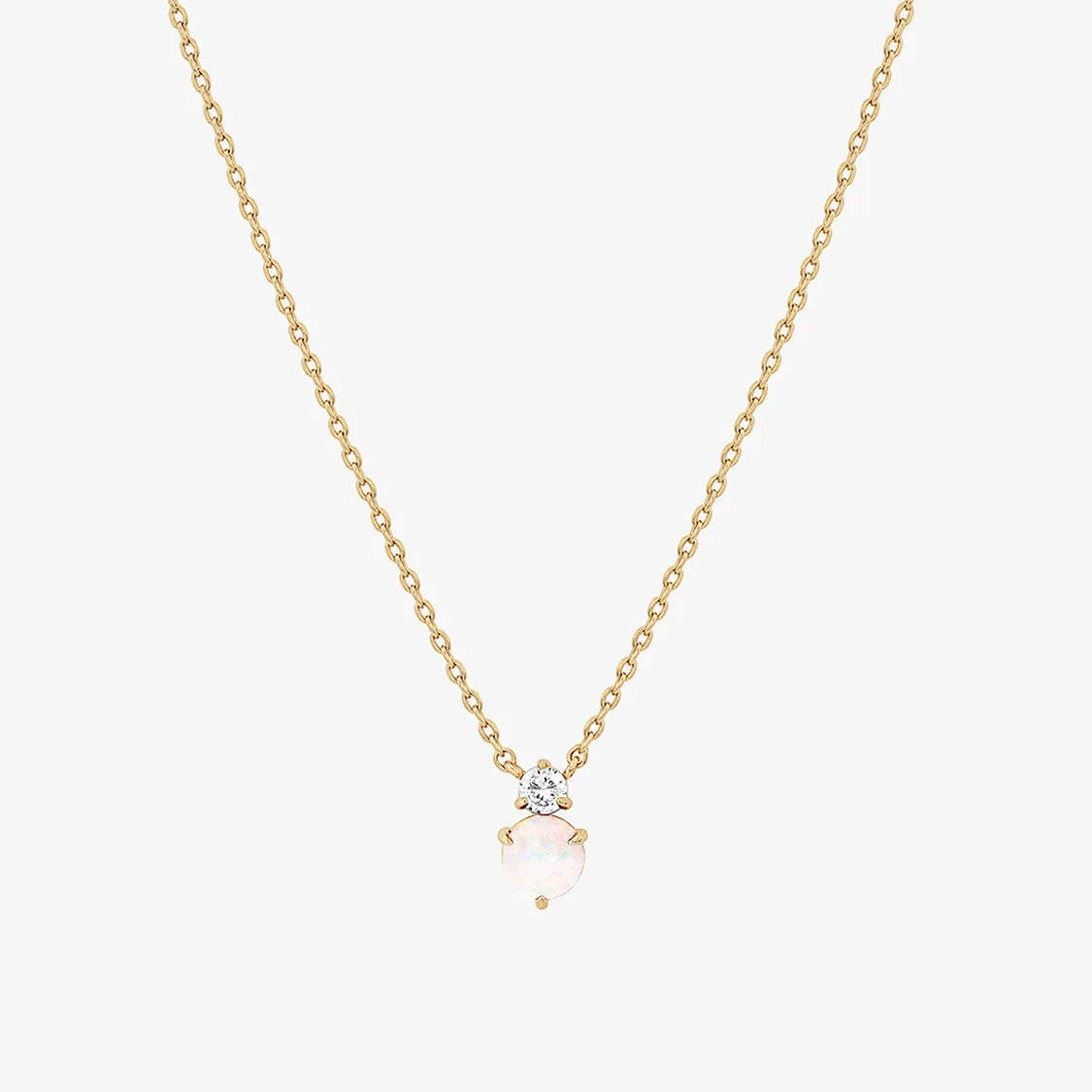 Deux Birthstone Necklace