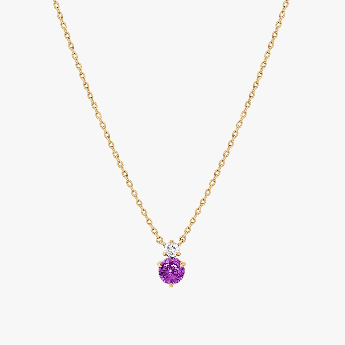 Deux Birthstone Necklace