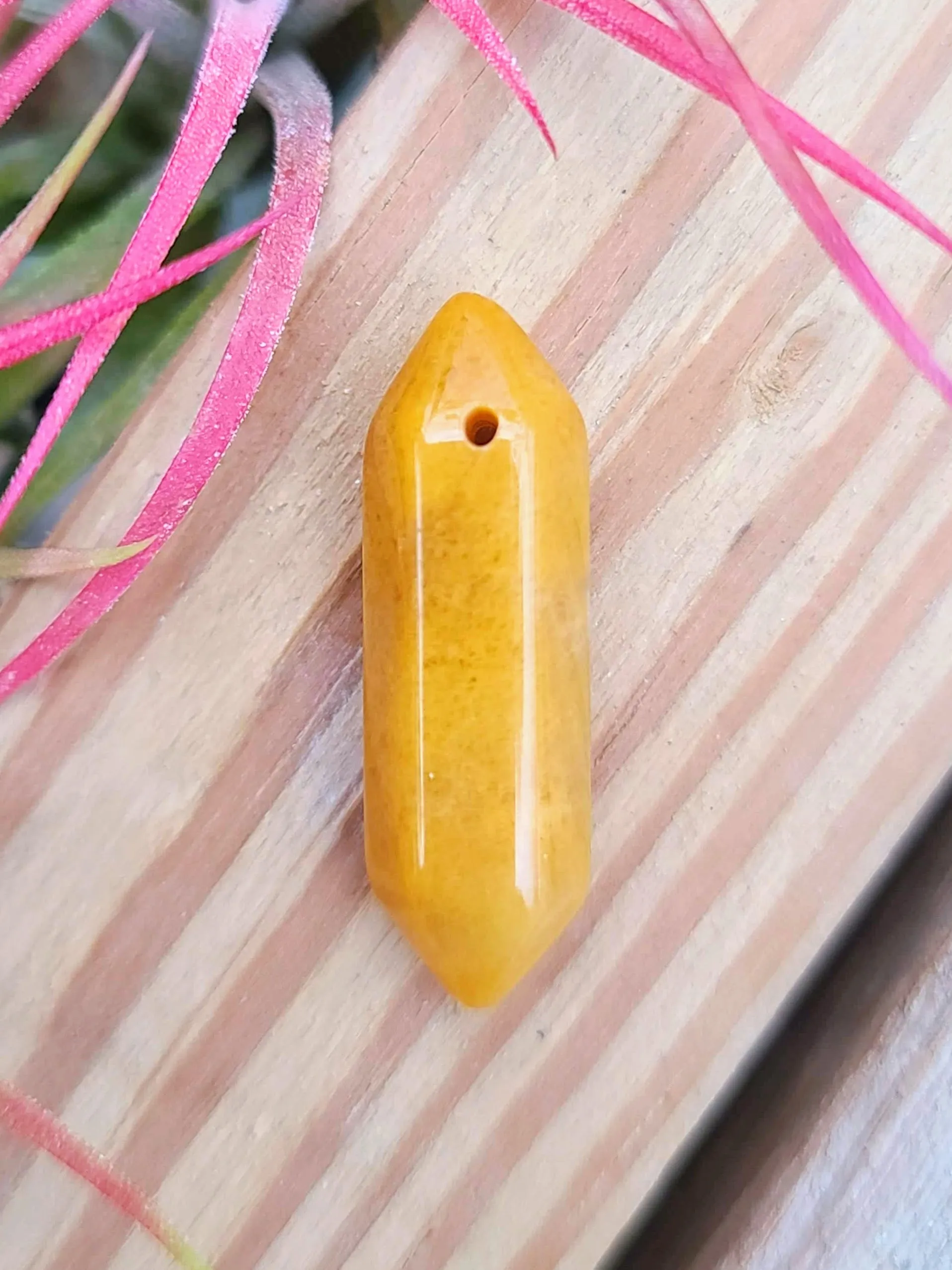 Double Terminated Yellow Jasper Crystal