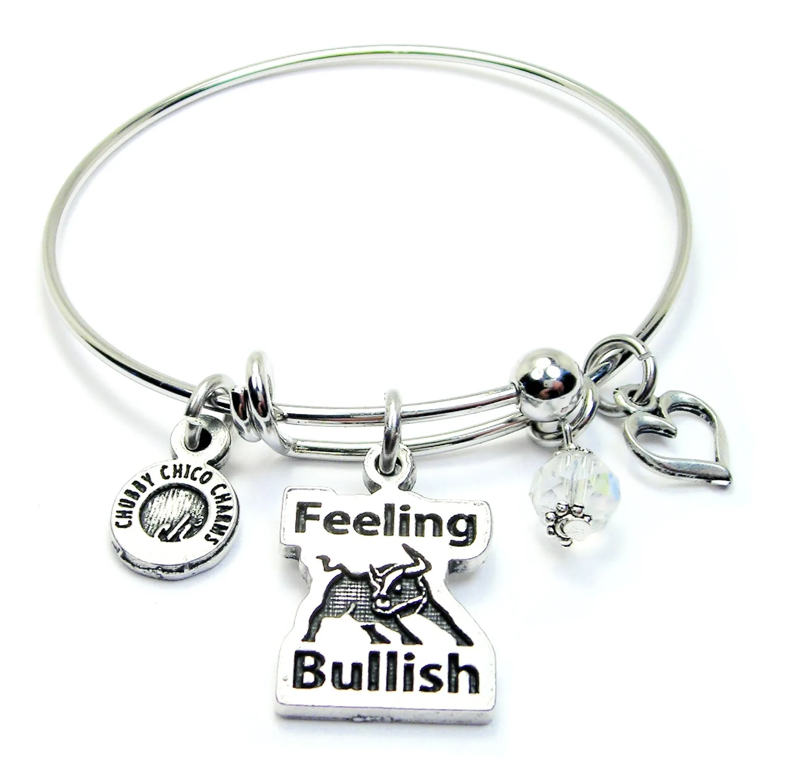 Feeling Bullish Expandable Bangle Bracelet