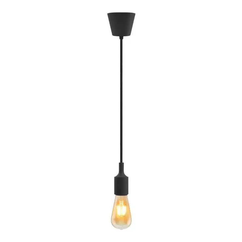 Hanging E27(Screw) Pendant Holder - Black