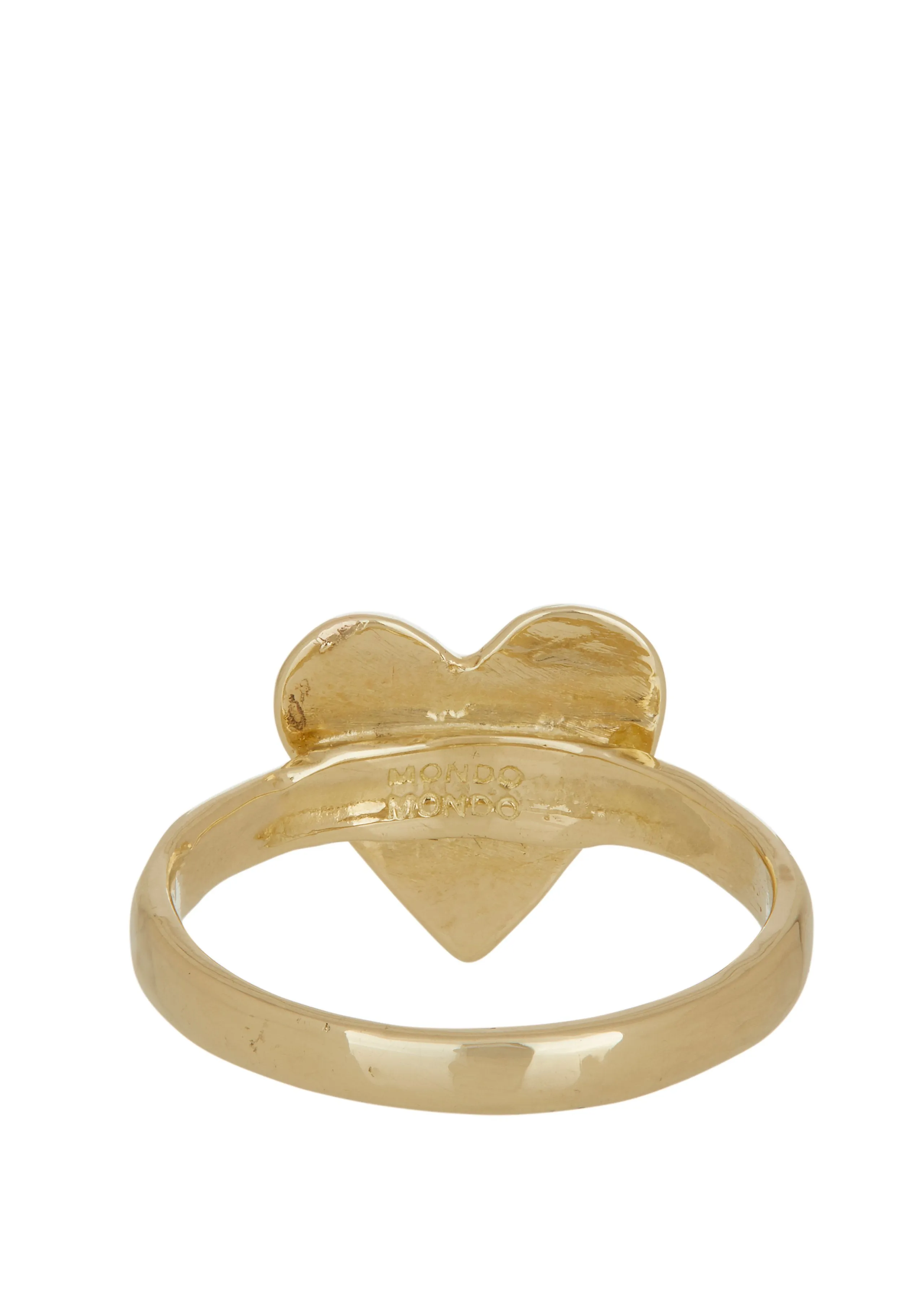 Heart Ring with Star Setting in 14k