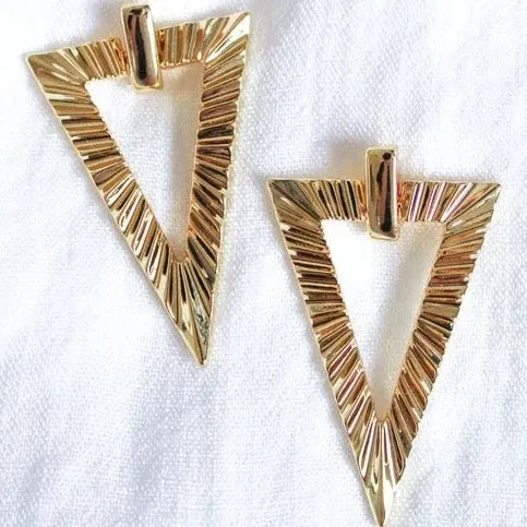 Kinsey Designs | Colin Gold Tone Triangular Earrings