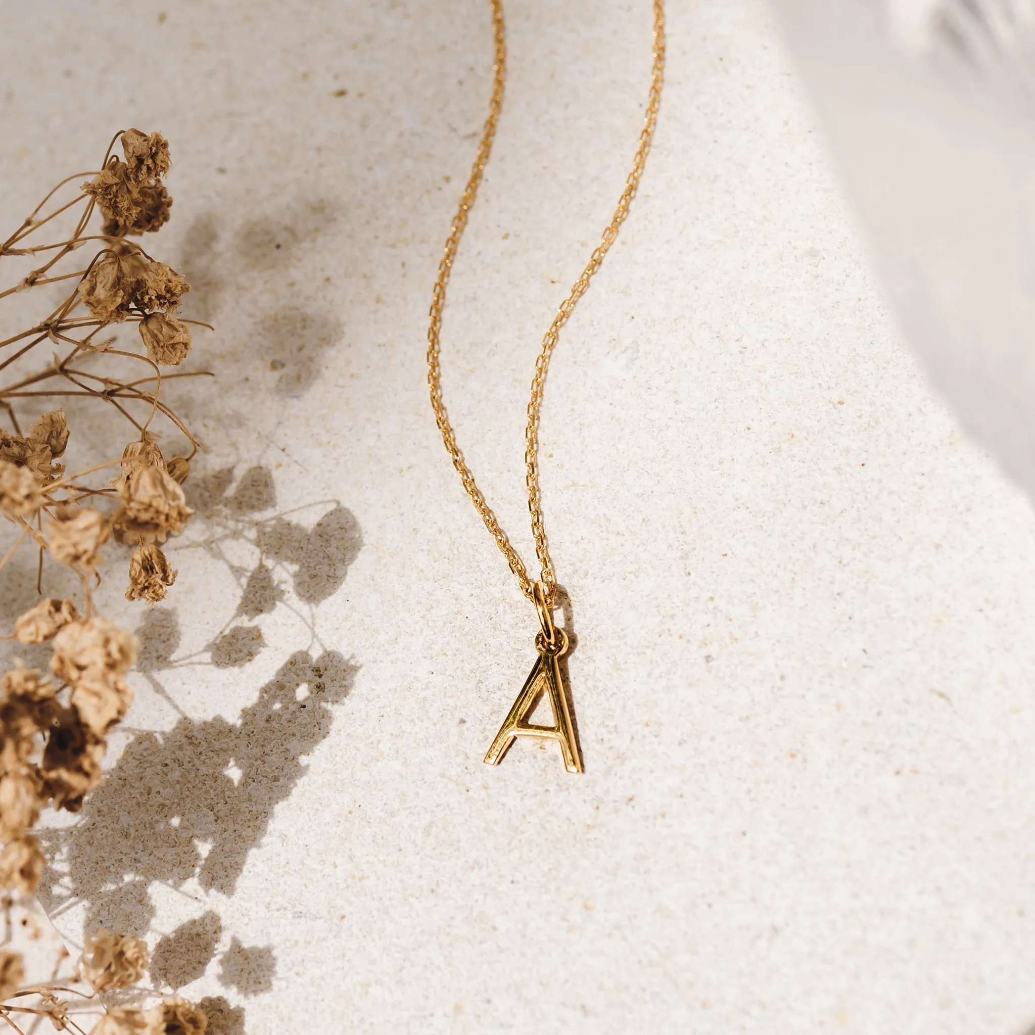 L Necklace / Gold Initial Necklace