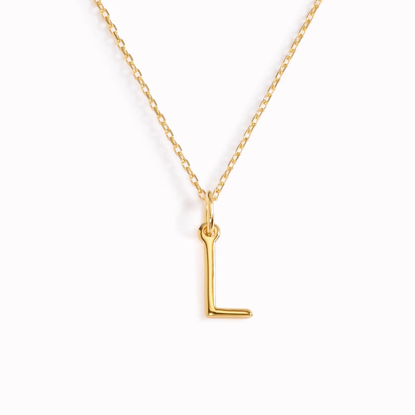 L Necklace / Gold Initial Necklace