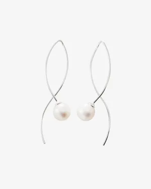 Le Pearl earrings silver