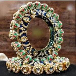 Meenakari Kundan Bangles