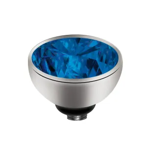 MelanO Round Gem 6mm - Blue/SS