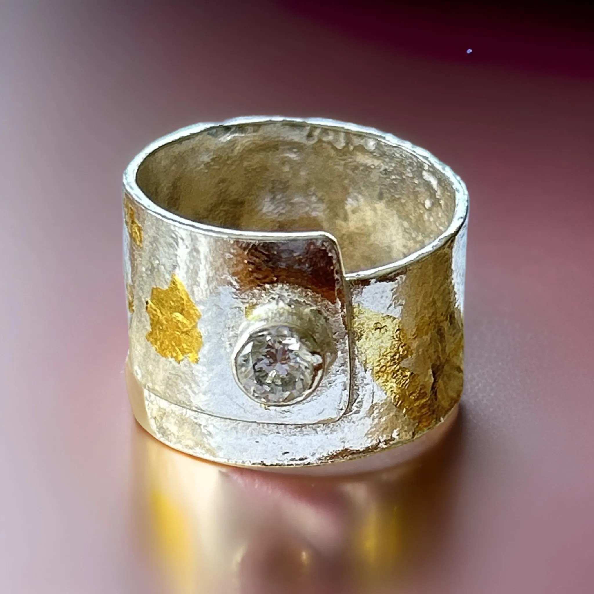 Mystical Silver And Gold Wrap Ring