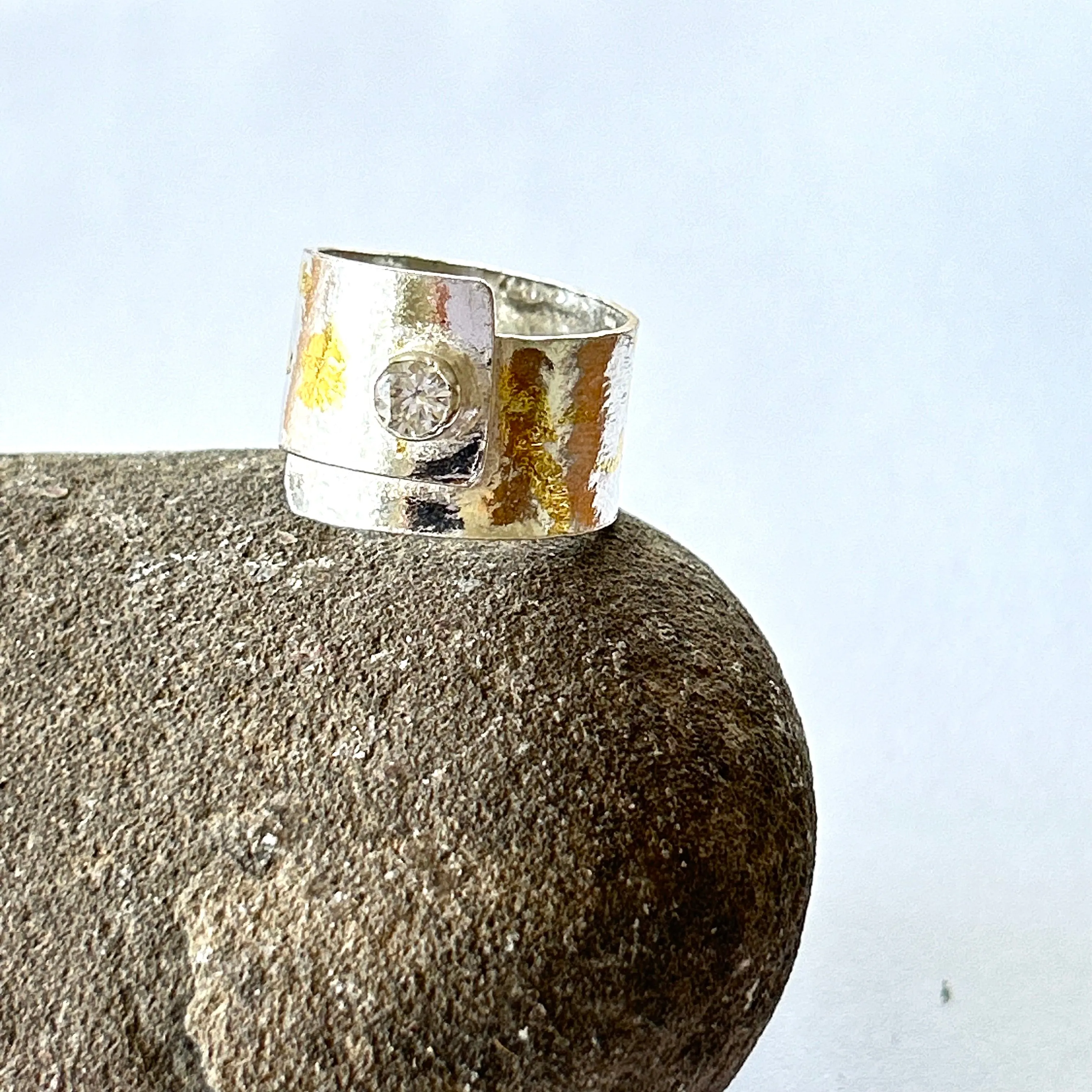 Mystical Silver And Gold Wrap Ring