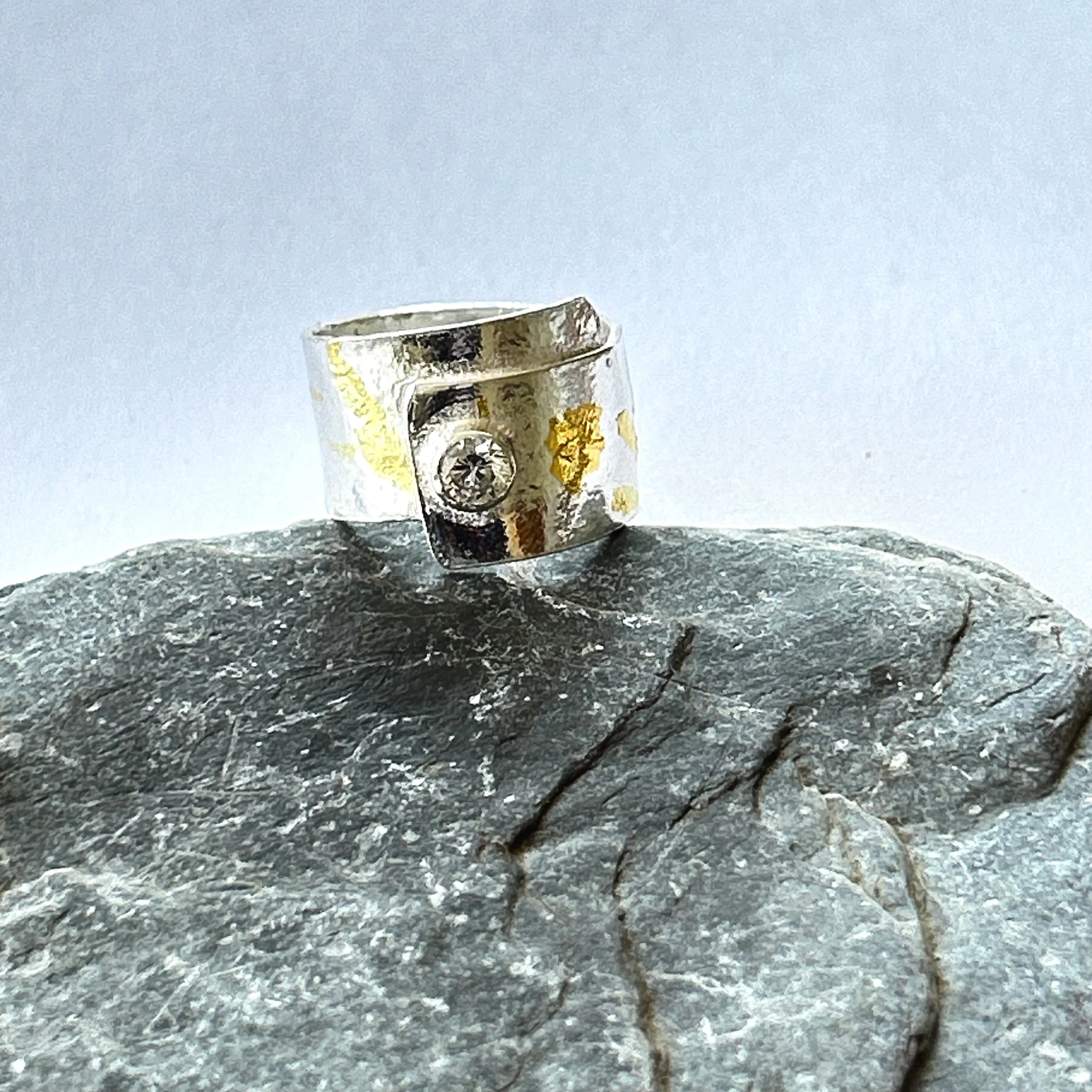 Mystical Silver And Gold Wrap Ring