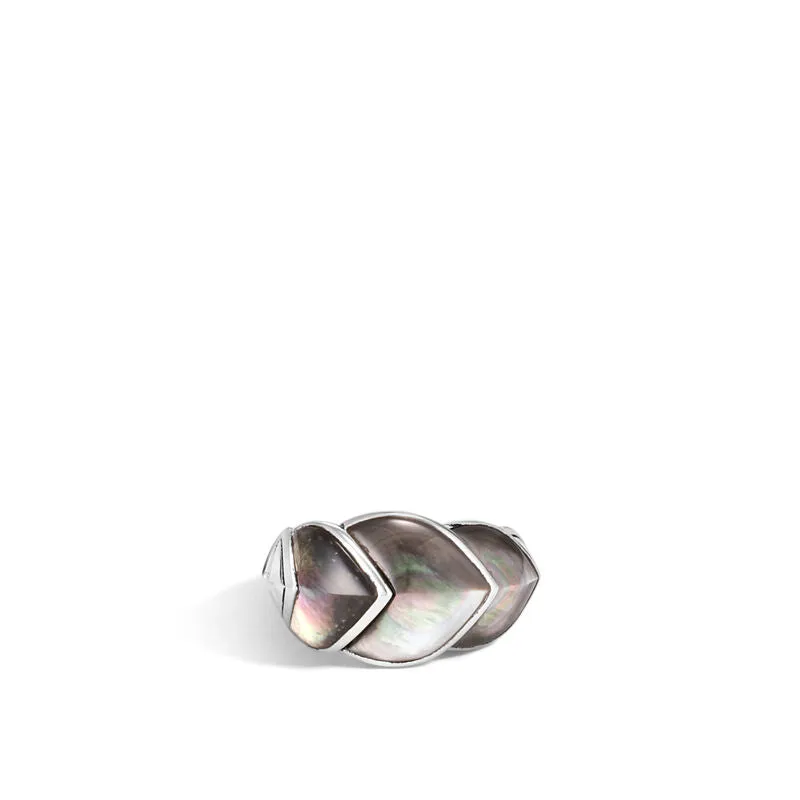 Naga Ring with Grey Mother of Pearl