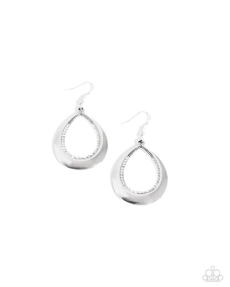 Paparazzi Earring ~ Inner Iridescence - White