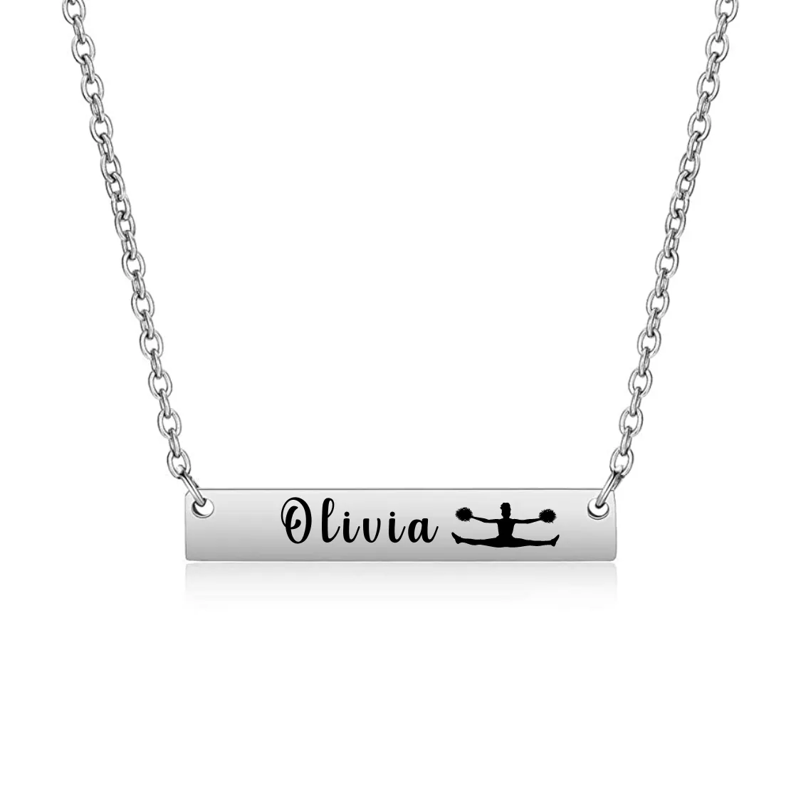 Personalized Cheer Bar Necklace- Pick Style