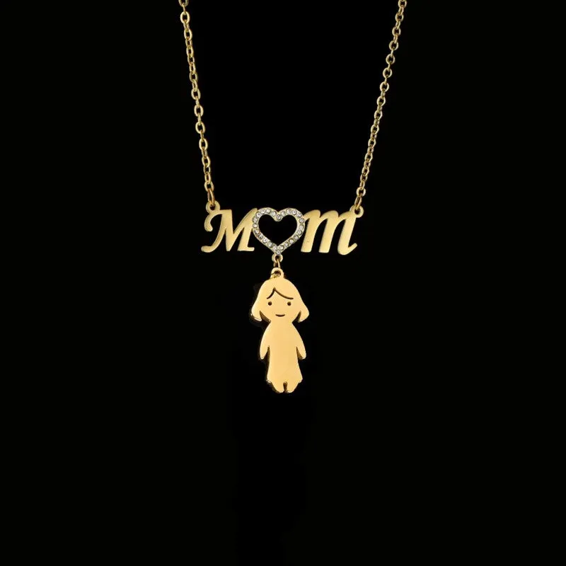 Personalized Engrave Zircon Necklace