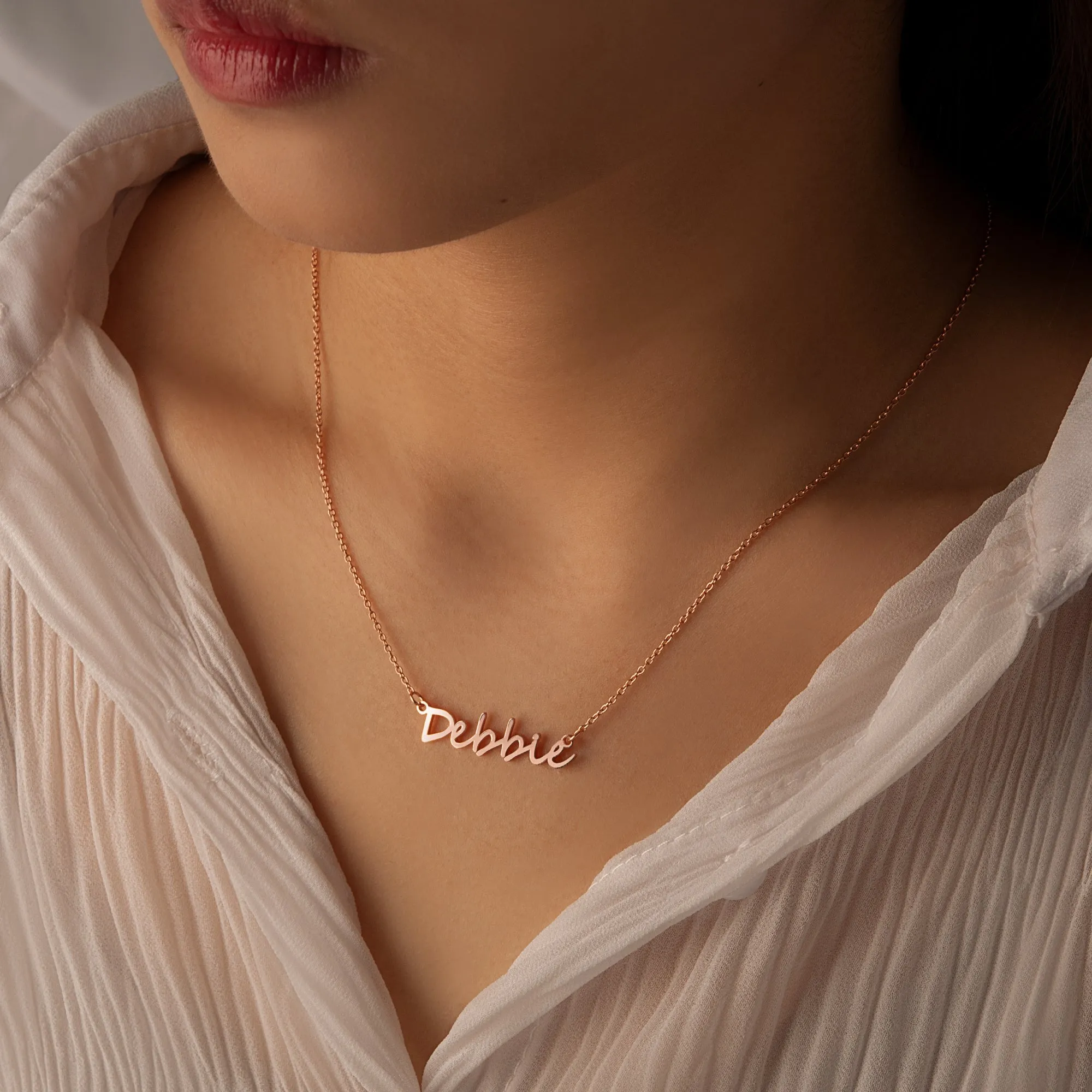 Personalized  Multiple Name Sterling Silver Necklace