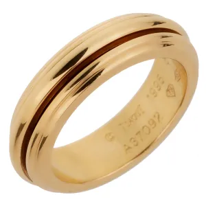 Piaget Possession Yellow Gold Spinning Ring Sz 6 1/2