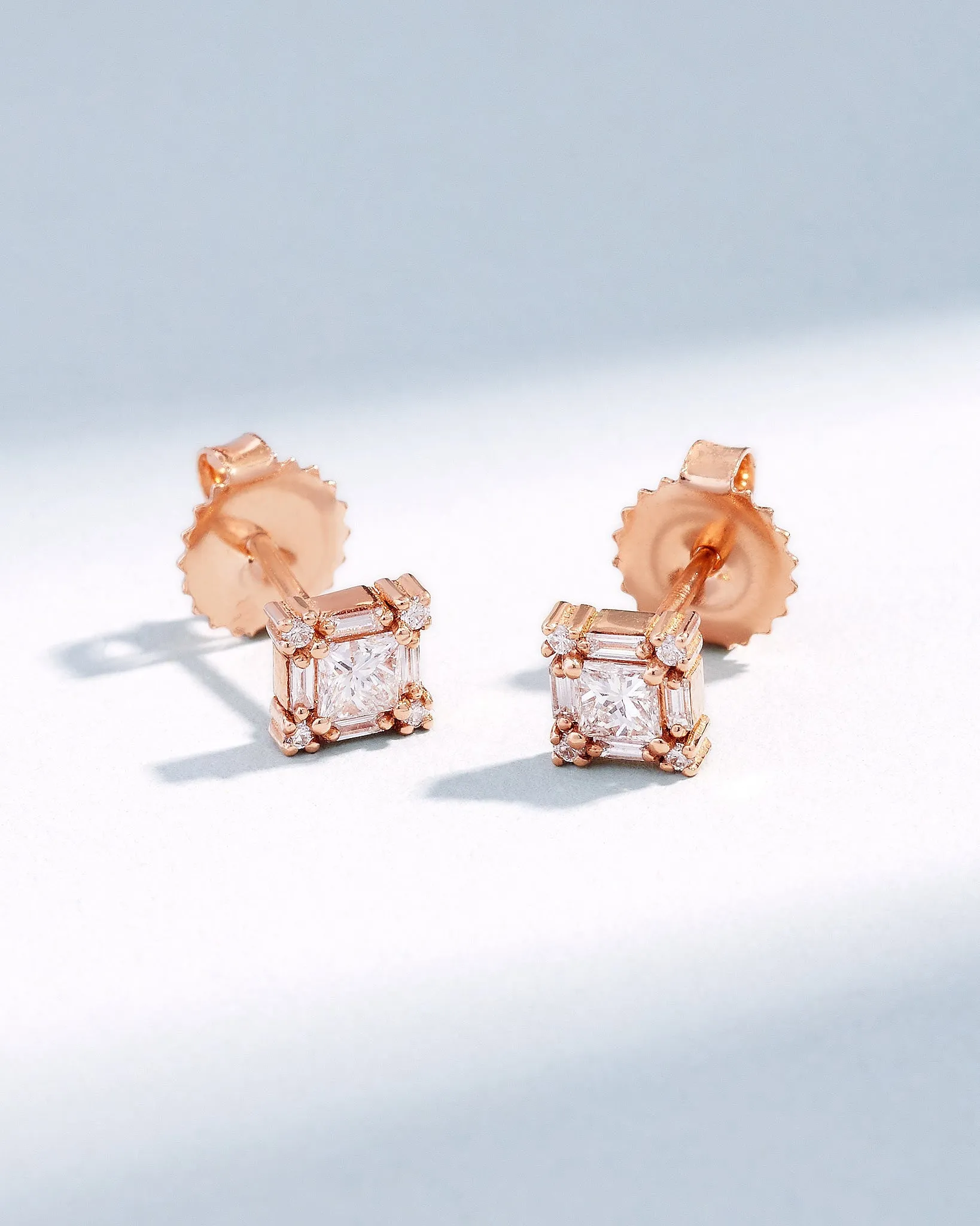 Princess Mini Diamond Studs